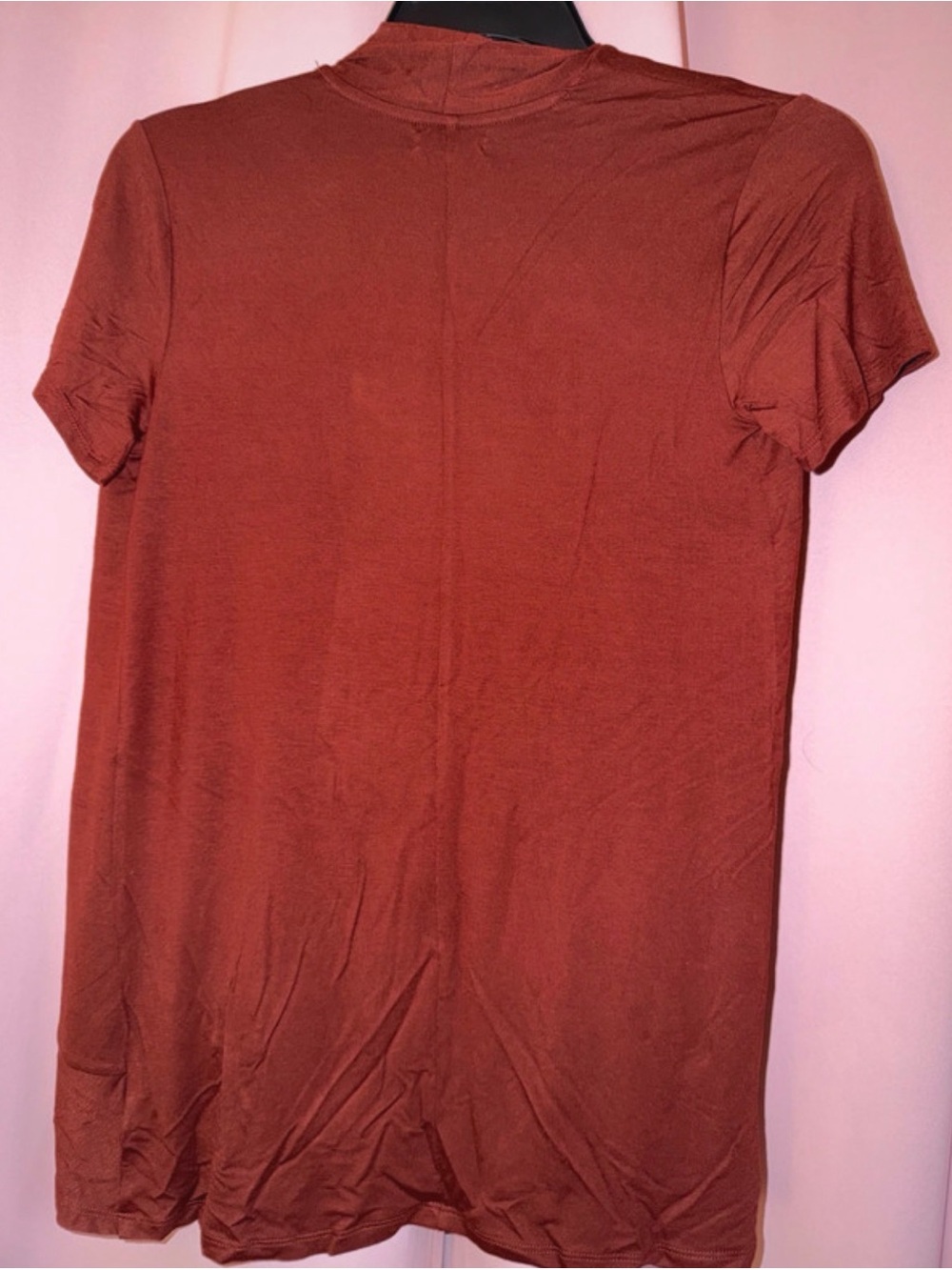 Maurice’s Burgundy Open-Front Short Sleeve Cardigan - Picture 2 of 3